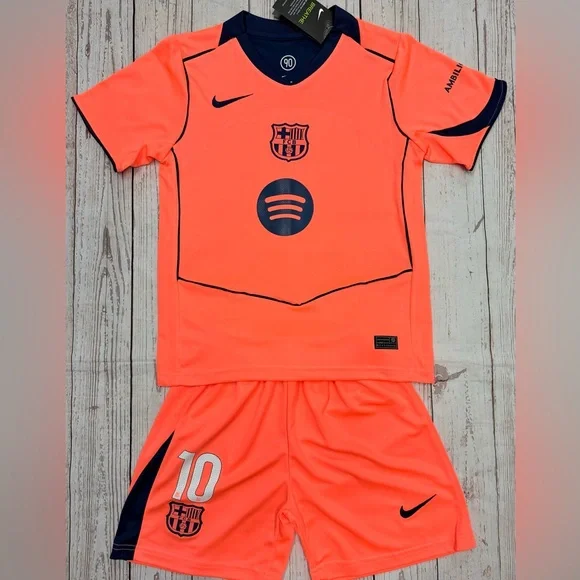 Lamine Yamal Youth Jersey Nike Soccer Kids Kit (Jersey + Shorts) LARGE (28) - Picture 3 of 4